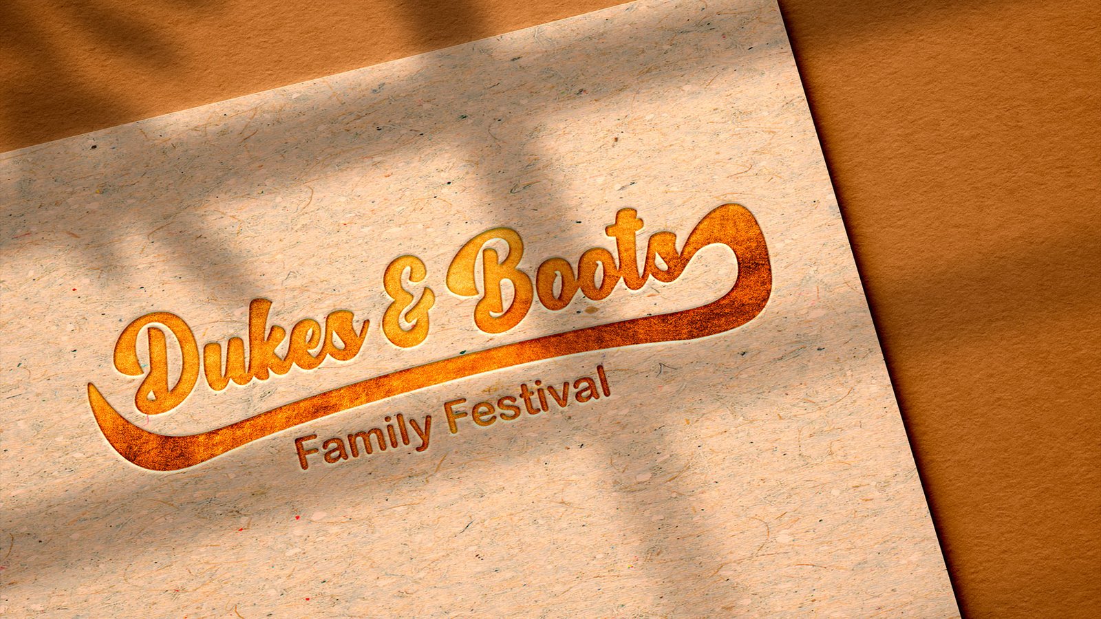 Dukes and boots logo mock up