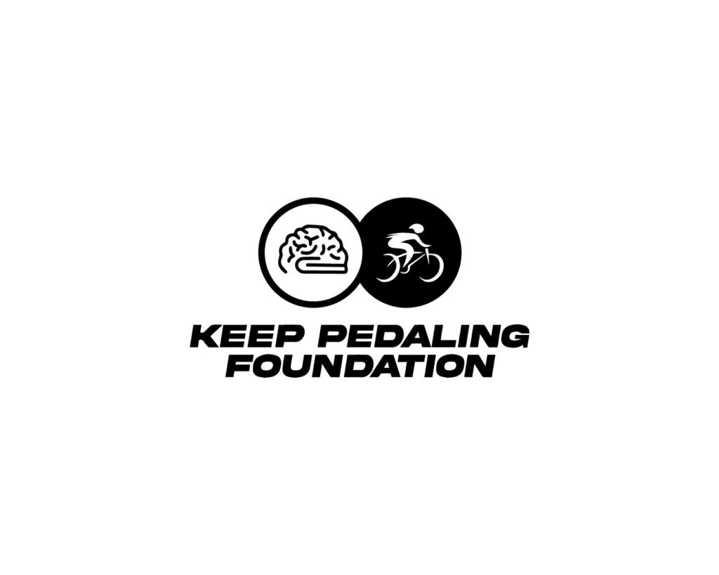 Keep pedaling logo design